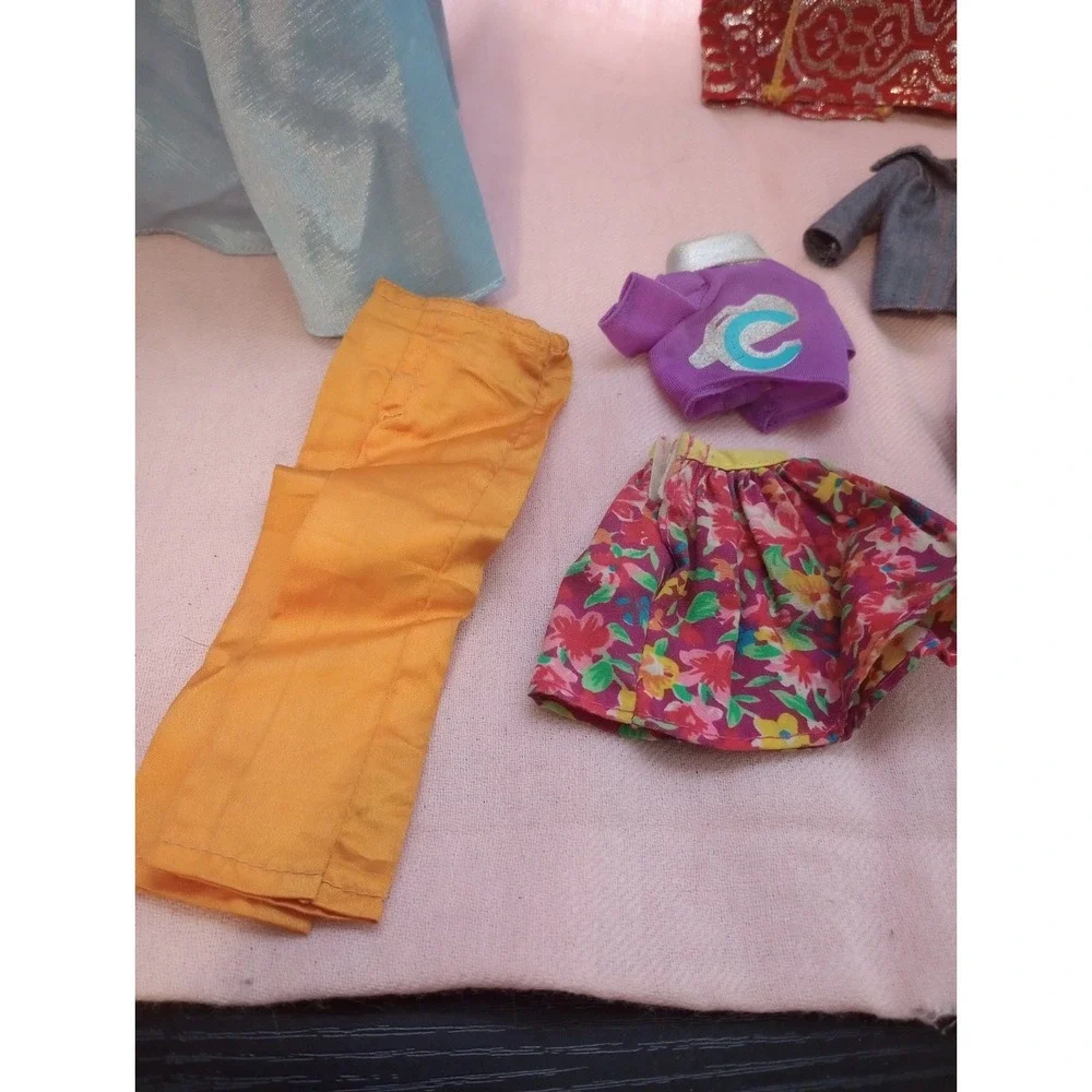 Vintage Barbie Doll Clothes Lot 1977 Shine for TV Time 1992 Cheerleading...